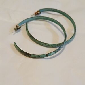 Elegant Turquoise Hoop Earrings